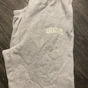 PINK Victoria's Secret Light Gray Lounge Pants